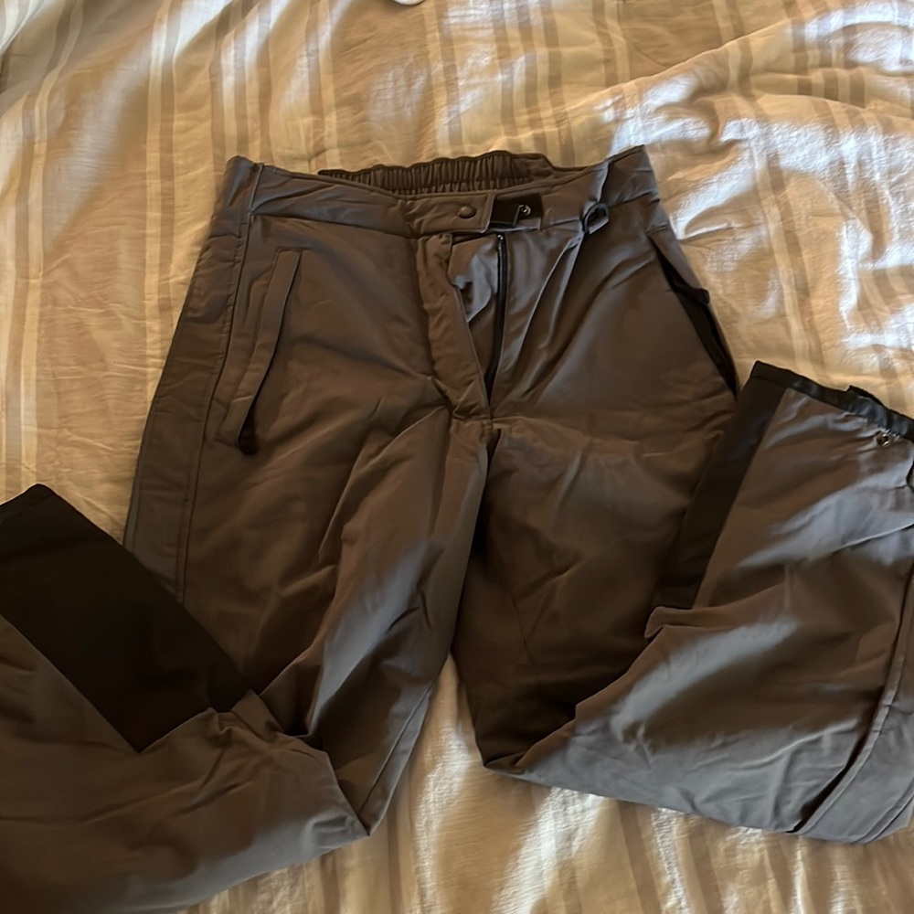 Precision  Mountainwear Womens XS Ski Snowboard Pants Gray Insulated Vented
